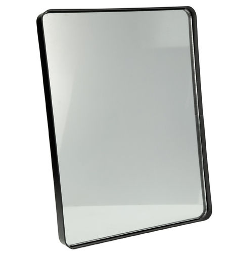 Specchio rettangolare da parete "Fabric", bordo in ferro, cm 40x30x3