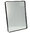 Wall rectangular mirror "Fabric", iron board, 40x30x3 cm