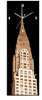 Painting Canvas "New York", with clock, 90x30x2,5 cm