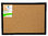 Whiteboard / bulletin board, cork, for pins, black wooden frame, cm 60x90