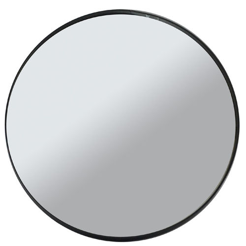 Specchio rotondo da parete "Mood", bordo in ferro, cm 30x3