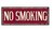 TARGA IN LATTA STILE VINTAGE, "NO SMOKING" CM 13X36