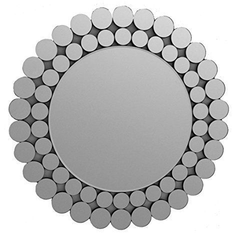 Modern wall mirror  "Round bubbles frame" cm 60