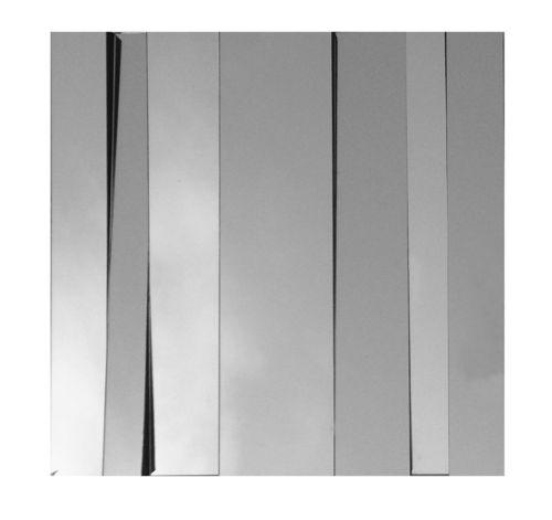 Specchio moderno da parete "Astratto in rilievo quadrato" 40x40 cm