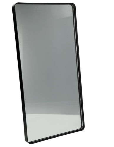 Specchio rettangolare da parete "Fabric", bordo in ferro, cm 60x30x3