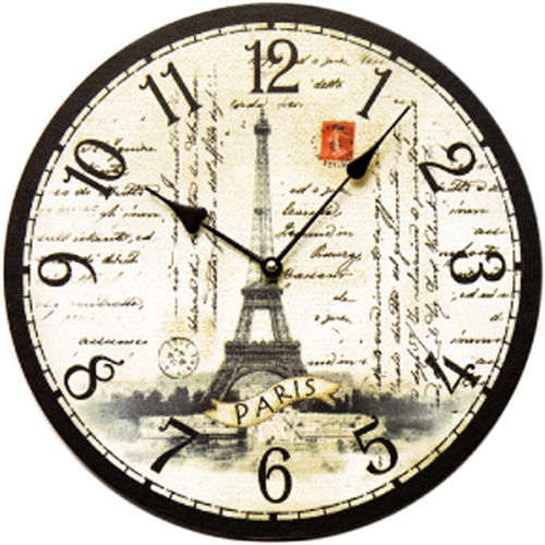 Wall clock "Paris" - wood