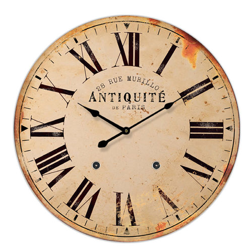 Wall clock "Antiqué" Vintage style, 60 cm - wood