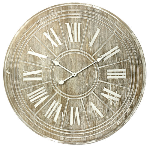Wall clock vintage style "Antique", 60 cm  - wood
