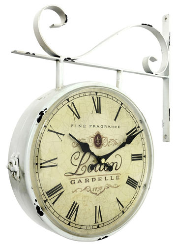 Wall clock  "Gardelle 1797", vintage style, metal, 35x10 cm depth x42h