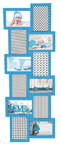Picture frame, "Easy", 12 seats, color blu, cm 82x30