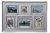Picture frame, CLASSIC, silver pvc, 6 places for photo, cm 70x48