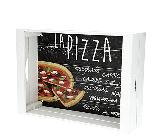 Decorate shabby chic cassette wall cabinet "Pizza" in wood