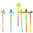 Set di 6 matite assortite "Animaletti volanti", per bambini, in legno